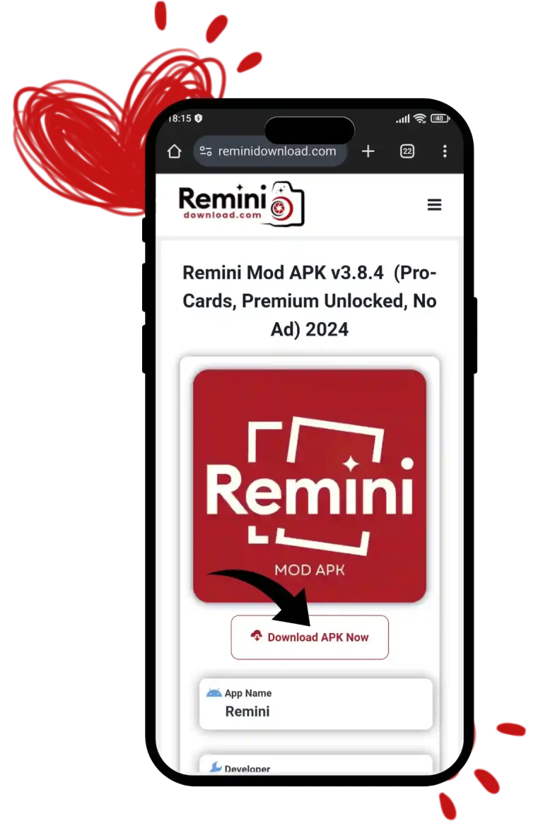 download remini on android from this link